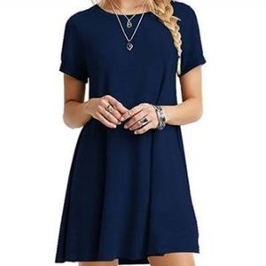 STITCH FIX Pixley NWT Womens Alison Swing Dress In Navy Blue Size M